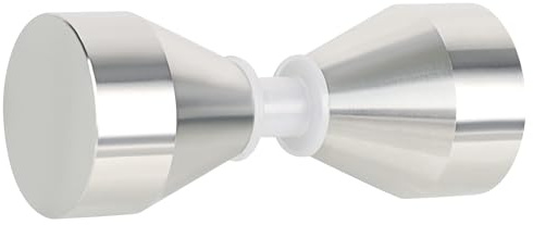 Mooche Poignées de Porte Multilatéral de Douche Rondes en Verre, en Acier Inoxydable, Poignées Rechange pour Cabine de Douche, Écran de Douche, Brossée
