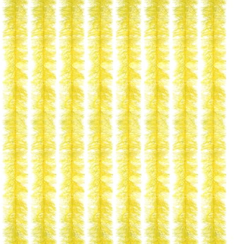 PATIKIL 5Ft Piuma Boa, 8 Pcs Piume Artificiali Soffici Boa Decorazioni per Feste Fai Da Te, Costume Matrimonio, Natale, Concerto, Halloween, Decorazione Casa, Giallo