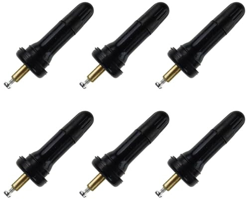 6 Stück Tubeless Ventil,Ersatz RDKS Ventil für Reifen,Gummi Valve Reifendrucksensor,TPMS Reifendruckkontrollsystem,Langlebige Autoreifen Ventil,Ventileinsatz Auto,Auto Ventile,Schrader Ventil