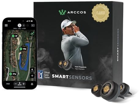 Arccos Smart Sensors: Automatic Golf Game Tracking System, A.I. Powered Caddie, A.I. GPS Rangefinder & Smart Club Distances
