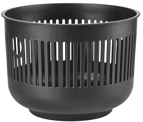 Zone Denmark Ume tvättkorg, tvättsamlare, tvättbehållare, 30 liter, diameter 40 cm, höjd 29,2 cm, svart