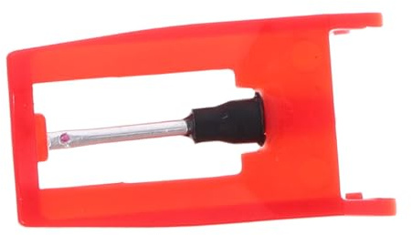 Yardwe Plattenspielernadel mit Hoher Stabilität und Vibrationsdämpfung aus Aluminiumlegierung Rot für Plattenspieler und Vinyl Schallplatten