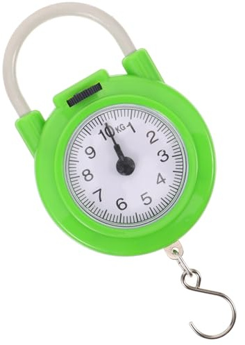 OFFIGAM Manuelle Reisegepäckwaage aus Kunststoff und Metall Präzise Federwaage bis 10kg Kompakt und Robust für Zuhause und Unterwegs