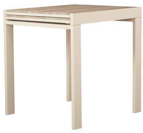 yelloo SANREMO Tavolo Bar Cucina Colore BEIGE 70x70 Allungabile 140 cm Tavolino Mod. SANREMO