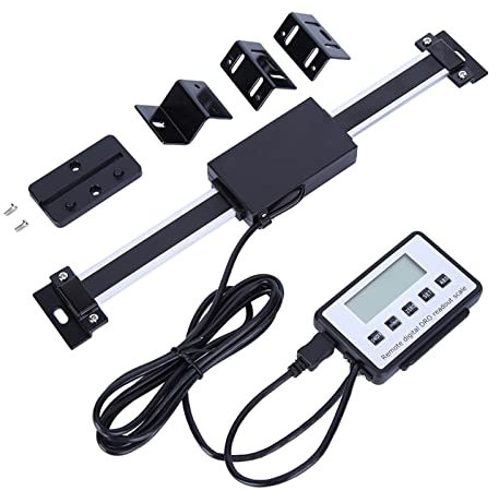 Akozon Digitale Skala Ferndigital DRO Fern LCD Kit Remote Digital Auslesung lineare Skala Externe Anzeige Lineare Skala 0-150mm 0.01 mm Aluminiumlegierung für Fräsmaschinen oder Drehmaschinen