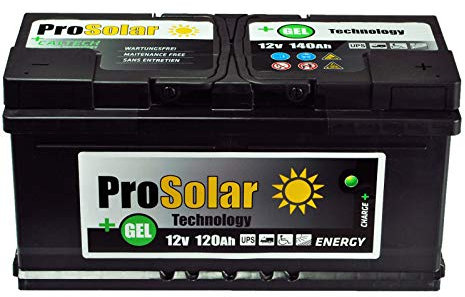 GELBatterie 120Ah Solarbatterie Versorgungsbatterie Verbraucherbatterie 12V
