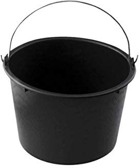 10 x Handelskönig Baueimer 12 l Eimer Wassereimer schwarz Kübel Baukübel Putzeimer Mörteleimer Set 10 Stück