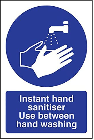 Obligatoire Général - Utilisation instantanée du désinfectant pour les mains entre les lavages - 150 x 200 mm