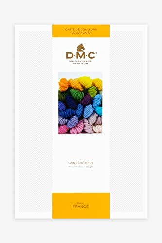 DMC - Farbkarte Gobelinwolle Laine Colbert mit Fadenproben