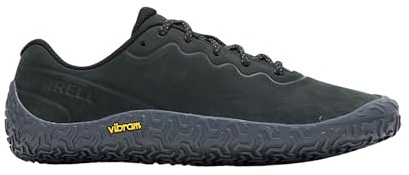 Merrell Women's Vapor Glove 6 Leather Trail Running Shoe, Asphalt/Black, 7.5