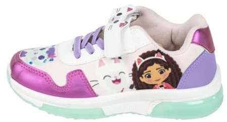 Gabby's Doll House Scarpe da Ragazze, Scarpe Sportive da Ragazza, Scarpe Luminose per Bambina, Regalo per Ragazze, Taglie EU 24 a 31 (24)