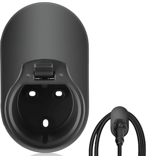 Aicharynic Typ 2 Wandhalterung Wallbox, Kabelhalter Ladekabel Halter, Wasserdicht EV Ladekabel-Organizer für Elektroauto mit Typ 2 Ladekabeln, Passend für Die Meisten EU-Standards EVs