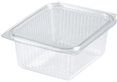 marketcaffe [45] Vaschette 2000cc Quadrate in PET, Plastica: La Soluzione Completa e Sostenibile per il Confezionamento Alimentare, Ottimizzata per la Conservazione, Antigoccia