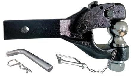 Anhängerkupplung, Robuster 8-Tonnen-Ball-Combo-Bolzen, Abschlepphaken, Empfängerarm-Anhängerkupplung, Anhängerzubehör, für Wohnwagen LKW Yacht(with 50mm Ball)