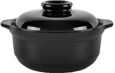 Pentola in Ceramica, casseruola in Terracotta, pentola per stufato, conveniente, Durevole, sicura e Sana, Antiaderente, capacità 1 l.