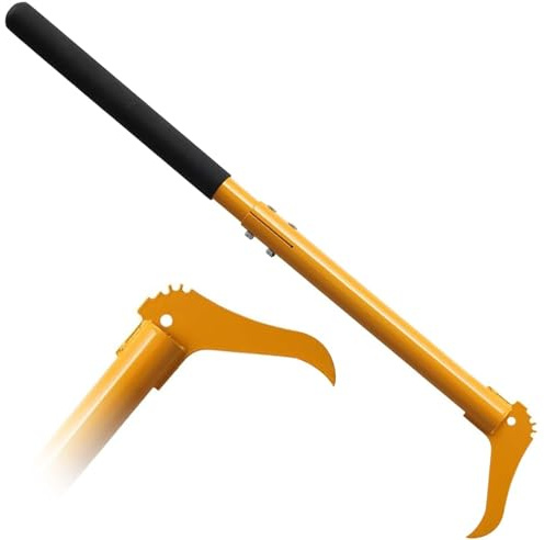 Pickaroon, 75cm Hookaroon Sappie en Acier avec Manche Long Léger - Outil à Fendre avec Poignée Antidérapante pour Tirer, Empiler, Soulever des Blocs de Bois de Chauffage