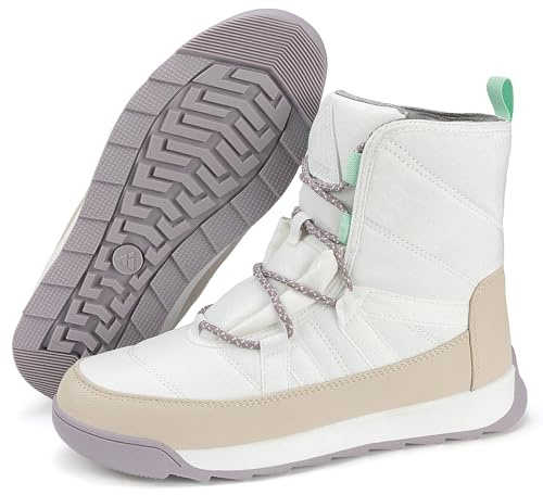 Mishansha Botas Nieve Mujer Cómodas Antideslizante Beige 40EU