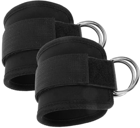 UKCOCO 2 Piezas Correas Profesionales para Tobillo Gimnasio Accesorios Resistentes para Entrenamiento de Piernas y Glúteos Banda para Máquina de Cable Fitness