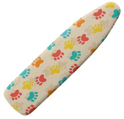 Copri Asse Da Stiro 110X33 Stampa Zampa Rossa Copriasse Da Stiro Elastico,Copertura Asse,Tessuto Fibra Di Poliestere