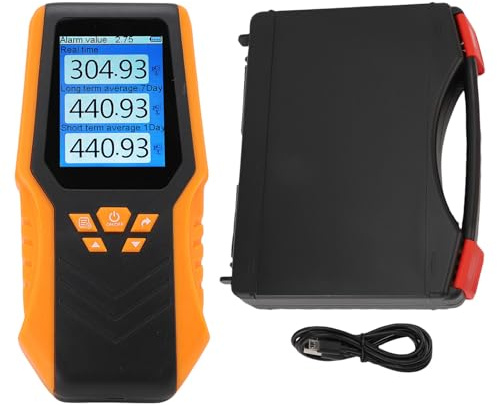 SEAFRONT Digitales Radon-Detektor-Display, Radon-Test-Set, Tester-Monitor mit LCD-Bildschirm für die Überwachung von Heim-Keller-Büros