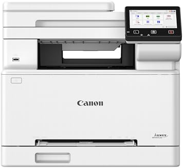 Canon i-SENSYS MF664Cdw – 3-in-1 Drahtloser WLAN-Farblaserdrucker – Drucken, Kopieren, Scannen in A4 – 21 Seiten/Min., LCD-Touchscreen – WLAN-Verbindung, Scan-to-Cloud – Büro-Drucker
