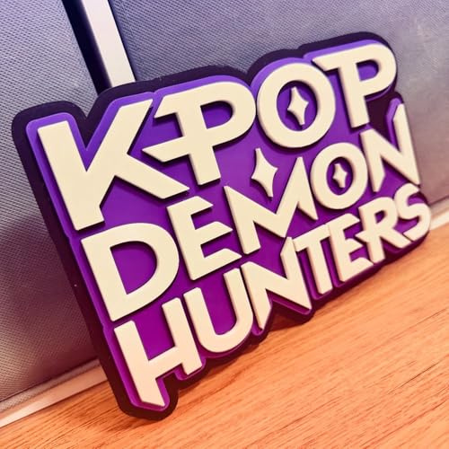 K-Pop Demon Hunters Logo Wall Room Sign | Kids Room Decor