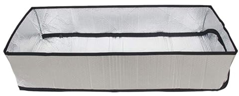 Aluminiumfolie Dämmabdeckung Silber für Dachbodentreppe | Winterdämmung für Dachboden, Isoliert Kälte Effizient, Robustes Bubble Material, für Treppe und Tür