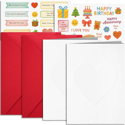 Besprechbare Audio-Grußkarten 2er Set - Personalisierbare Geburtstagskarte | Karte mit Aufnahmefunktion und Soundmodul - 60 Sekunden Sprachaufnahme, DIY Geburtstagskarte für Hochzeit & besondere Anlässe