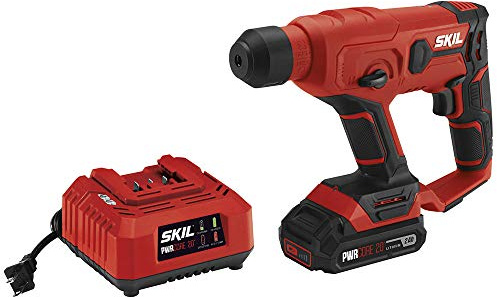 SKIL 20V SDS-plus Rotary Hammer, Includes 2.0Ah Pwrcore 20 Lithium Battery & Charger - RH170202