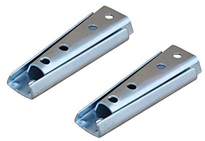 KAIISSA 2 Pares de Soportes de Fijación de Pared de Panel de Cabecera de 4.7 Pulgadas, Conectores de Muebles de Alta Resistencia, Conector Universal de Metal para Sofá, Cama