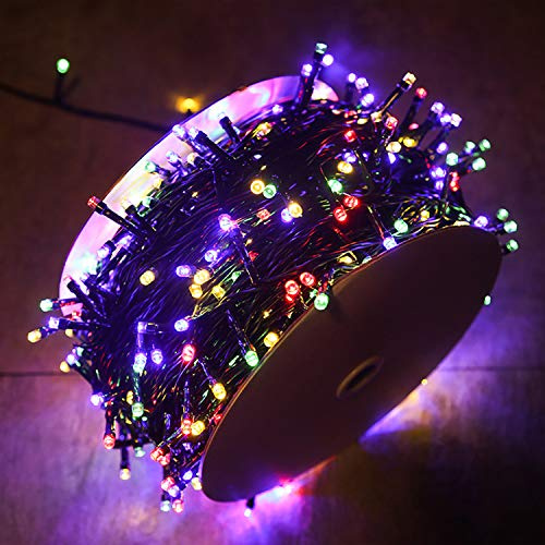 YRHome 100m 1000 LED Lichterkette Außen Innen Lichterketten mit stecker Lichterkettenvorhang Bunt 8 Modi Speicherfunktion Weihnachtsbeleuchtung für Weihnachten Party Hochzeit Wasserdicht IP44