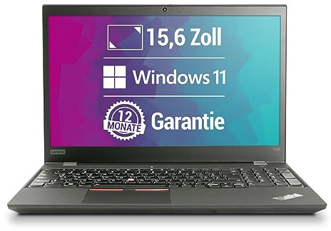 Lenovo ThinkPad T590 15,6 Zoll Full HD Laptop Intel Core i5-8365U@ bis zu 4,1 GHz 24 GB 512 GB SSD mit Windows 11 Pro & GRATIS Antiviren-Software inkl. 12 Monate Garantie (Generalüberholt)