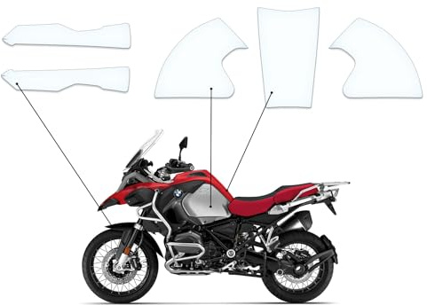 Steinschlag Lackschutzfolie Kratzschutz Transparent geeignet für BMW R1200 GS ADVENTURE 2013-2018 nur mit Tank