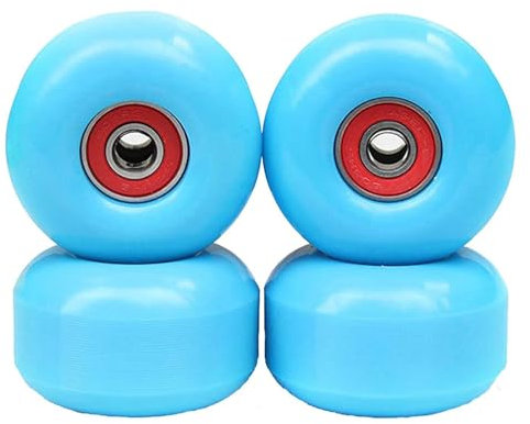 Skateboard-Räder 4 Stück Skateboards Longboard Cruiser-Räder, mit PU ABEC-9-Lagern Longboard Action-Räder Double Tilt Skateboard-Räder, 52 x 32 mm