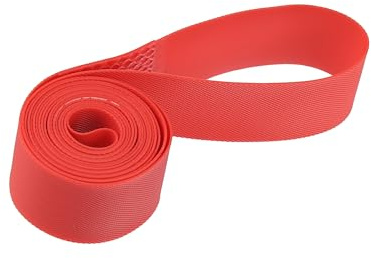 TUCKBOLD 24 Zoll Fahrrad-Felgenstreifen, Felgenband, Innenschlauchband, PVC, Rot, 1 Paar Autoteile