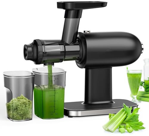 JODAIS Spremiagrumi a Masticazione Lenta, Spremiagrumi per Sedano da 150 W con Funzione Inversa, Spremiagrumi a Freddo per Verdura e Frutta, per Erba di Grano, Frutta e Verdura
