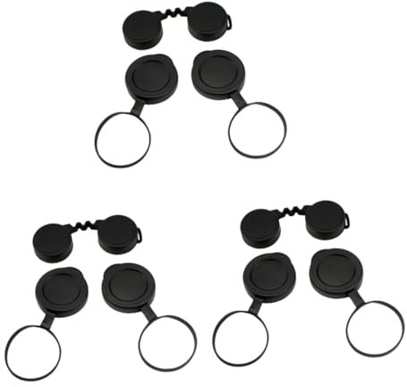 CAXUSD 3sets Objective Lens Cap Replacement for Binoculars Rain Guard Easy Install Rubber for Scratch Protection Safety