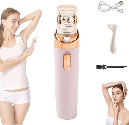 Pluxy Epil Pro 3.0 Epilador Facial para Mujeres, Hero Epilador, Depilación para Cara, Manos, Piernas, Axilas, Recargable (Rosa*1)