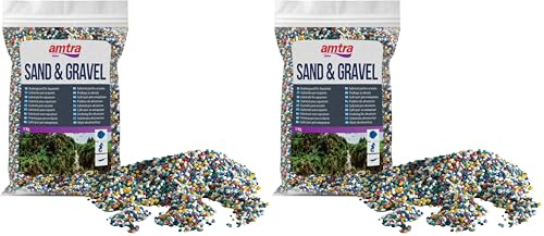 Amtra Wave Gravillon pour Aquariophilie, 1 kg (Lot de 2)