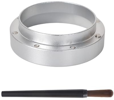 Anello a Imbuto, Dosatore Espresso in Acciaio inox compatibile con macchina da caffè Portafilter, per pressare (51 mm)