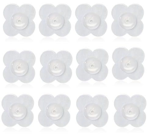 JEYORZY 6 Pares Tuercas Hipoalergenicas Cierres Elevadores De Pendientes Para Lobulos Caidos O Rasgados, Tuercas de Silicona para Pendientes, Sujeta y Levanta Pendientes, Cierre Elevador(Flores)