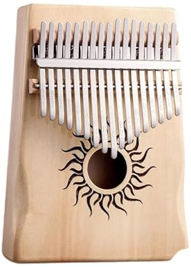 Fingerklavier-Kalimba Daumenklavier 34 Noten Professionelles Finger Anfängerschlüssel Kalimba Musik Tasteninstrument(Wood color 17 KEY)