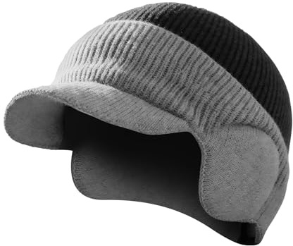 Casquette Thermique – Bonnet isolé avec Oreilles, Couvre-Chef résistant au Vent, Bonnet d'hiver en Peluche avec Doublure Douce, Chapeau de Sport de Plein air avec détails d'oreilles, vêtements