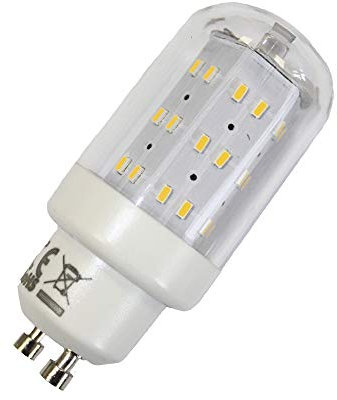 LED Leuchtmittel 4W GU10 3000K Warmweiss 230V 400lm Klar, Zylinder Form, Raumlicht, 270 Grad, Maxiflood, ersetzt 40W Halogen (1ER PACK-Warmweiss)