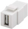 Goobay 79909 Keystone Módulo USB Negro