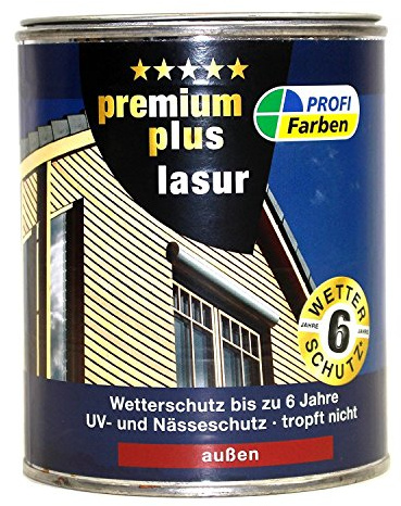 Profi Couleurs Premium Plus Lasur Résine Lasur des schich tlasur Protection Météo Couleurs 2,5 l