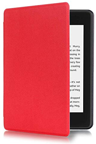 Kepuch Custer Hülle für Kindle Paperwhite 4 2018 10th,Smart PU-Leder Hüllen Schutzhülle Tasche Case Cover für Kindle Paperwhite 4 2018 10th - Rot