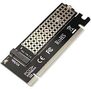 Futheda M-Key PCIe Adattatore M.2 NVME SSD a PCI Express Adattatore Scheda di Supporto PCIe X4 X8 X16 Slot, Supporto M.2 SSD 2230 2242 2260 2280