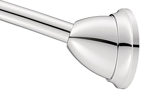 Moen MDN2170CH Magnetix 60-inch Curved Adjustable Single Shower Curtain Rod, Chrome