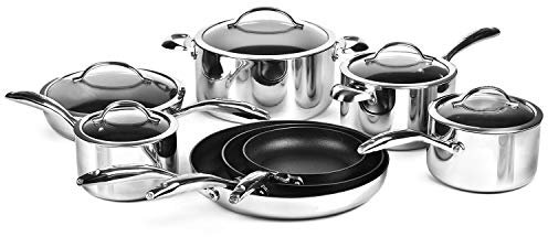 Scanpan HaptIQ 13 Piece Stainless Steel Nonstick Cookware Set, 1 Pack